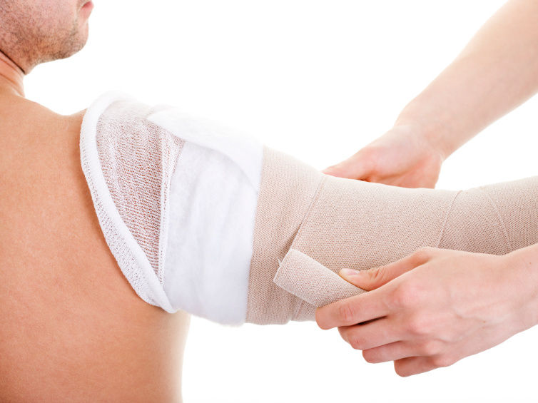 Kompressionsbandage Therapie